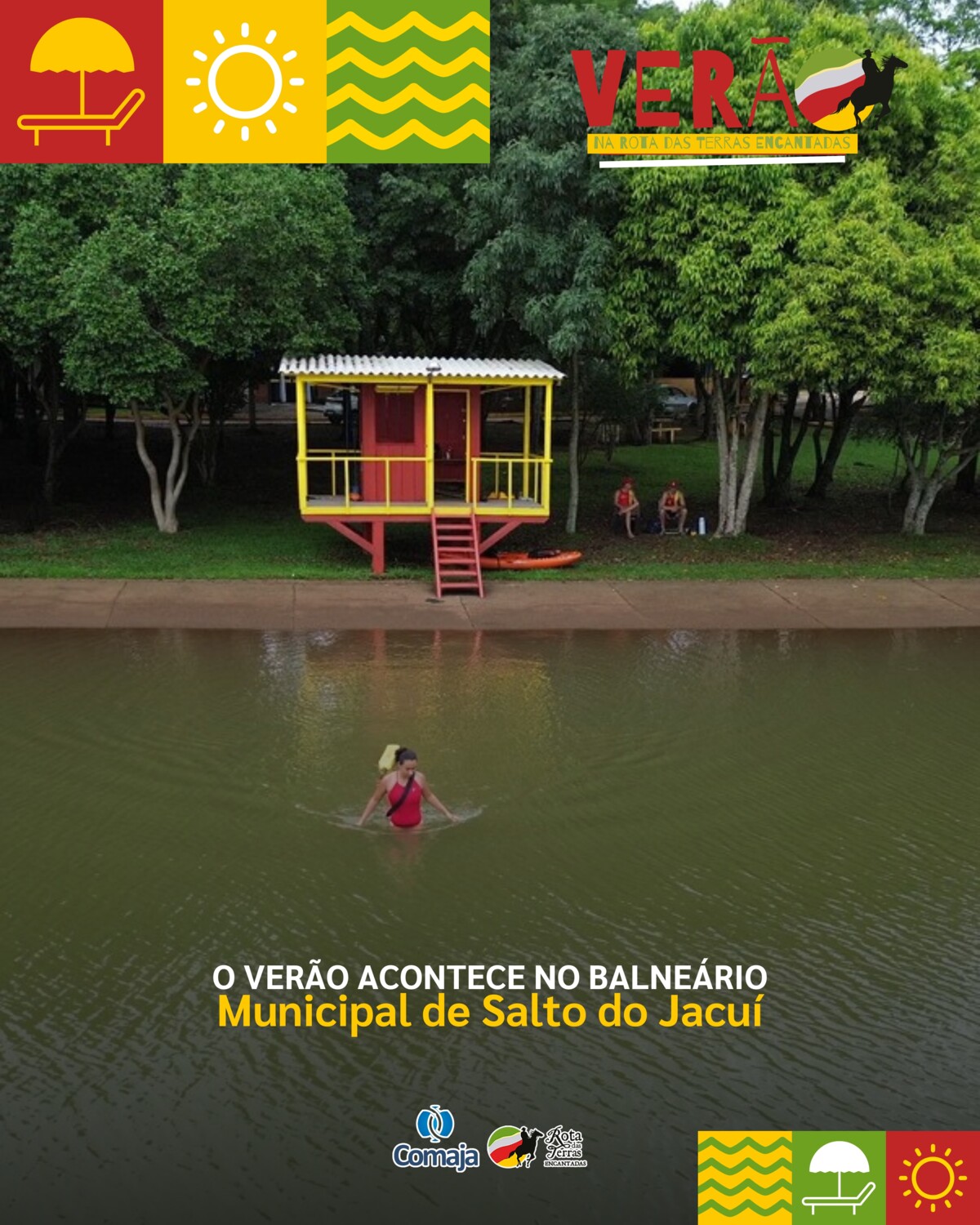 Verão com lazer, segurança e natureza no Balneário Municipal de Salto do Jacuí