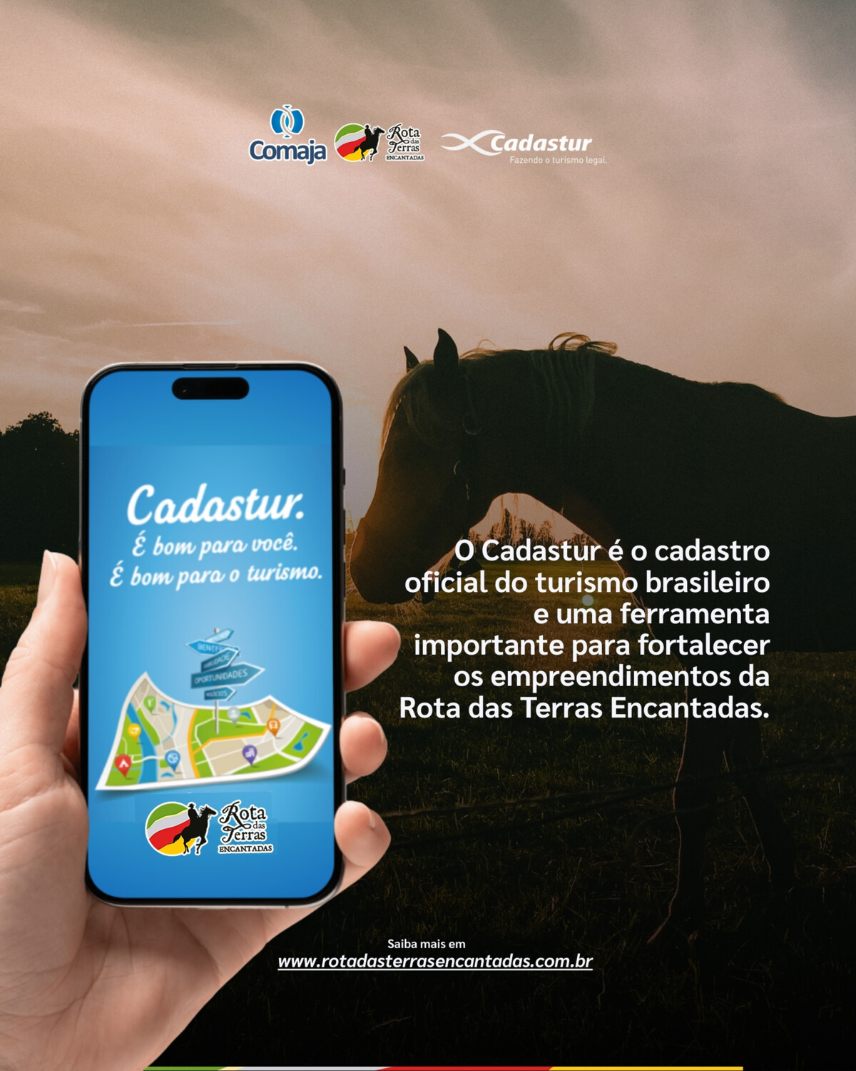 Cadastur fortalece o turismo e valoriza os empreendimentos da Rota das Terras Encantadas